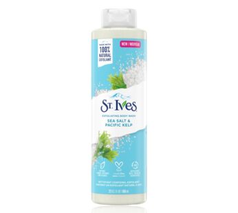 ST.Ives NEW PURIFYING SEA SALT & PACIFIC KELP EXFOLIATING BODY WASH With 100% Natural Exfoliant PARABEN FREE