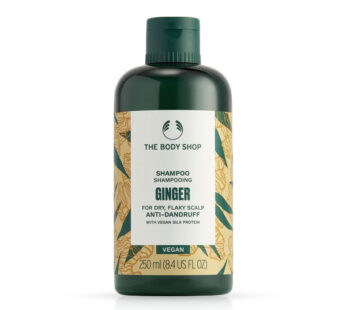 THE BODY SHOP GINGER SHAMPOO For Dry, Flaky Scalp, Anti-Dandruff with vegan silk protein