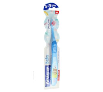 Trisa OF SWITZERLAND Baby Swiss made Finest Swiss Oral Care TOOTH BRUSH extra soft 0-3 years BLUE