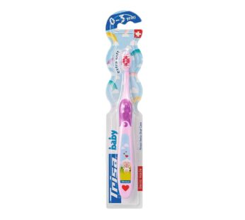 Trisa OF SWITZERLAND Baby Swiss made Finest Swiss Oral Care TOOTH BRUSH extra soft 0-3 years PURPLE