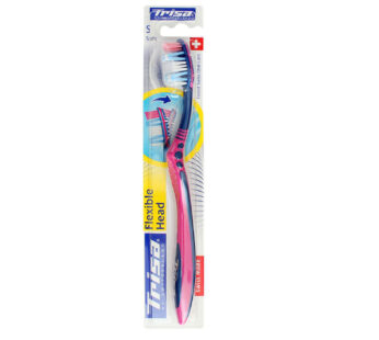 Trisa OF SWITZERLAND Flexible Finest Swiss Oral Care Tooth Brush Bluemaroon Soft