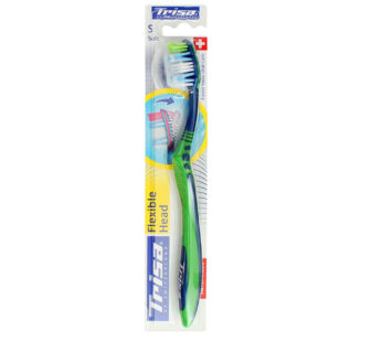 Trisa OF SWITZERLAND Flexible Head Finest Swiss Oral Care Tooth Brush Green Soft