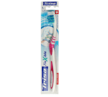 Trisa OF SWITZERLAND Flexible Finest Swiss Oral Care Tooth Brush S Soft PINK