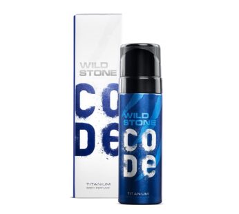 WILD STONE CODE TITANIUM No Gas Body Perfume, Long Lasting Energetic Fragrance For Men